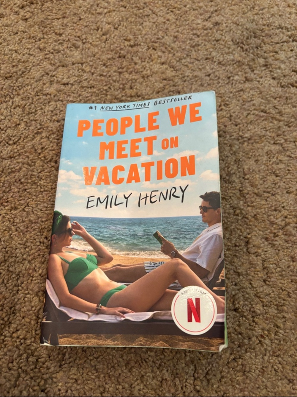 People We Meet on Vacation by Emily Henry - Blue & Orange Cover